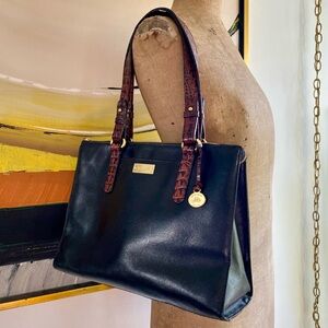 VTG Brahmin Leather Croc handbag